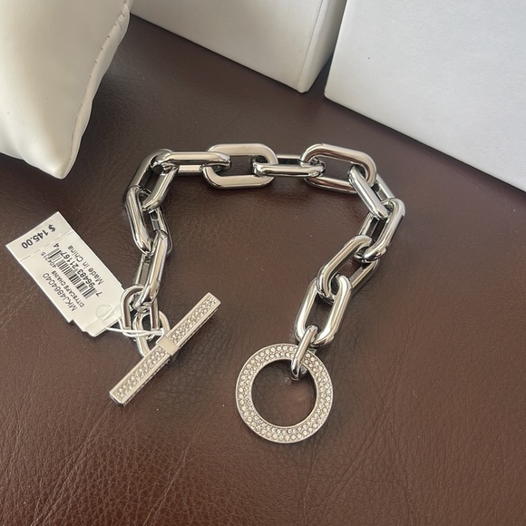 MICHAEL KORS CITYSCAPE LINK CHAIN  CRYSTAL  BRACELET MKJ4864040/MKJ4864  NWT - Picture 5 of 7